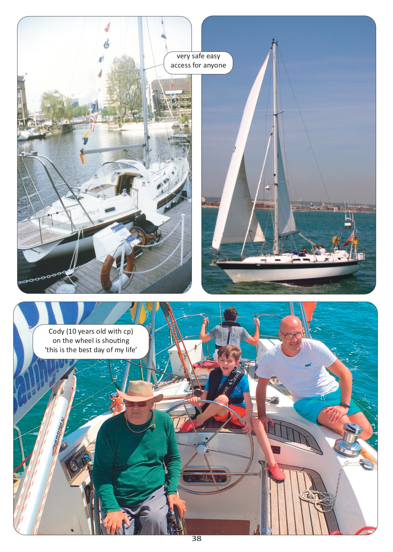 disabled sailing wheelchair accessible yacht