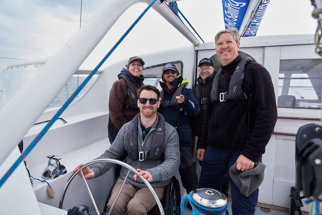 The Spirit of Scott Bader yacht sailing in the Solent