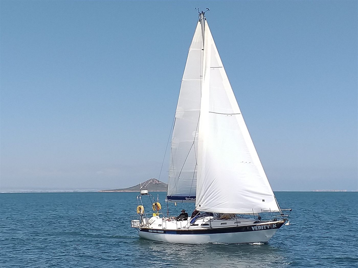 Verity K, the DSA's 11-metre ocean cruising yacht built for disabled sailors