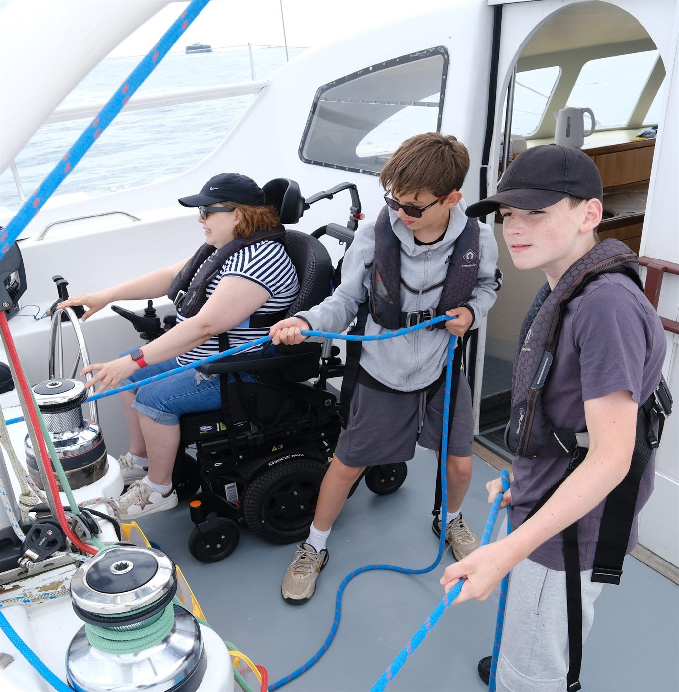 DSA sailors out on the water