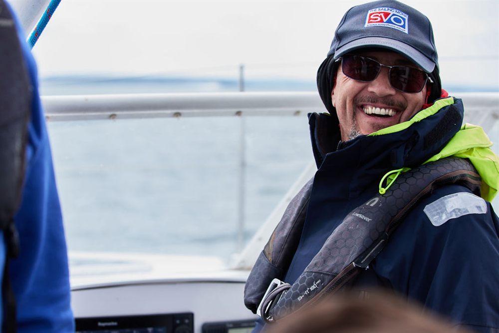 Philip, who lives with chronic pain and PTSD, aboard with the Disabled Sailors Association