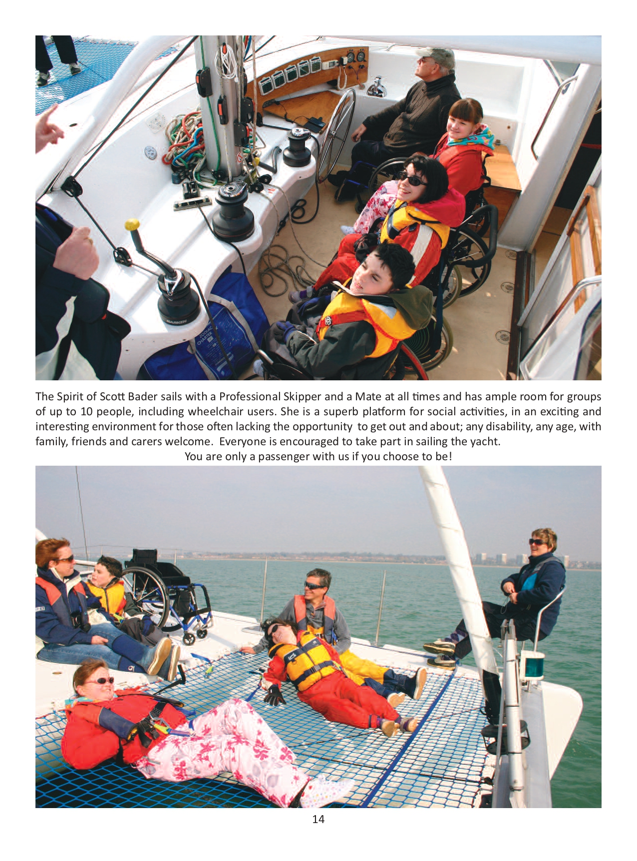 disabled sailing wheelchair accessible yacht